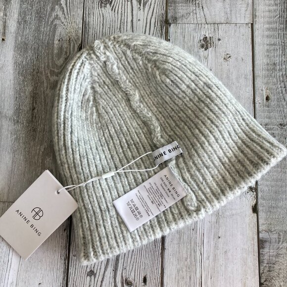 ANINE BING ELIA BEANIE LIGHT HEATHER GREY main image 5